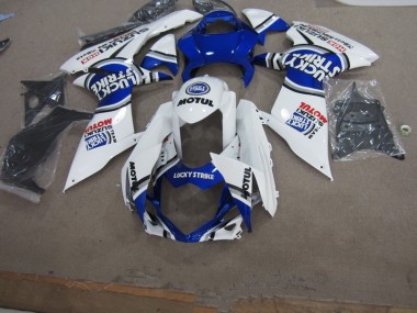 Blanc Lucky Strike Motul 11-21 GSXR 750 Carénage Moto