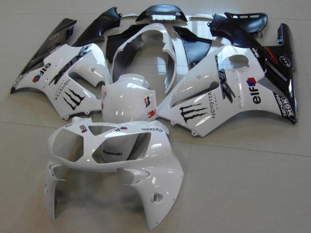 Blanc Monster 02-06 ZX12R Carénage Moto Blanc Monster 02-06 ZX12R Carénage Moto