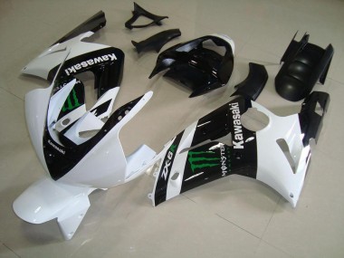 Blanc Monster 03-04 ZX6R Carénages Moto