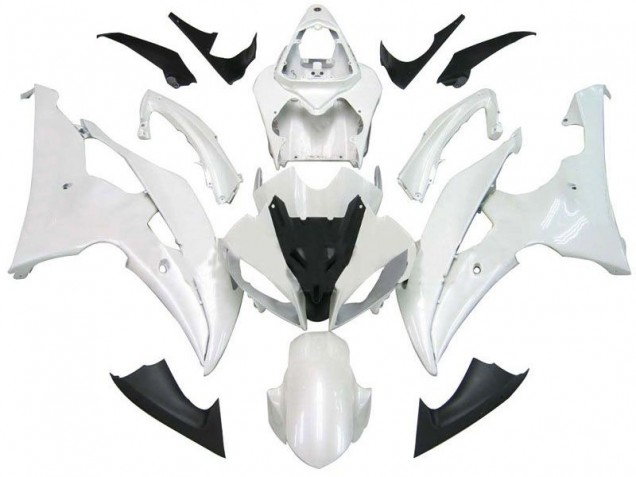 Blanc Nacré 08-16 YZF R6 Carénages Moto Blanc Nacré 08-16 YZF R6 Carénages Moto