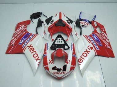Blanc Nacré Nouveau Xerox 07-14 Ducati 848 1098 1198 Carénage Moto
