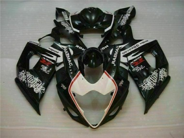 Blanc Noir 05-06 GSXR 1000 Carénage Moto