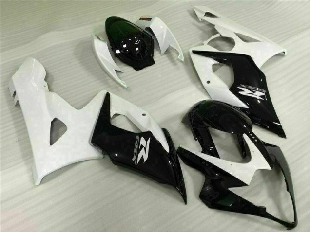 Blanc Noir 05-06 GSXR 1000 Carénages Moto Blanc Noir 05-06 GSXR 1000 Carénages Moto