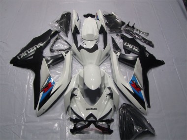 Blanc Noir 07-08 GSXR 1000 Carénage Moto