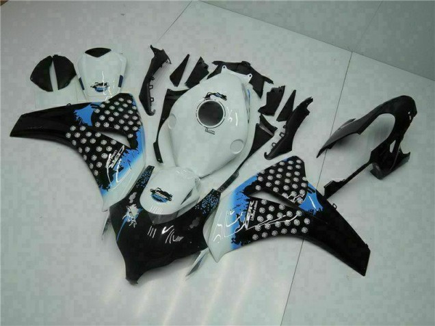 Blanc Noir 08-11 CBR1000RR Kit Carénages Motos Complet Blanc Noir 08-11 CBR1000RR Kit Carénages Motos Complet
