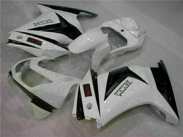Blanc Noir 08-12 EX250 Carénage Moto Blanc Noir 08-12 EX250 Carénage Moto