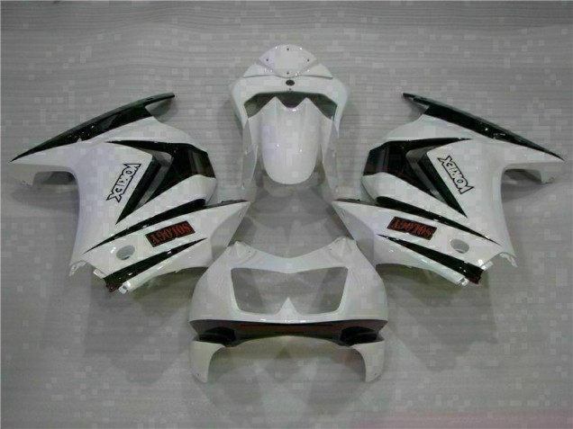 Blanc Noir 08-12 EX250 Carénage Moto Blanc Noir 08-12 EX250 Carénage Moto