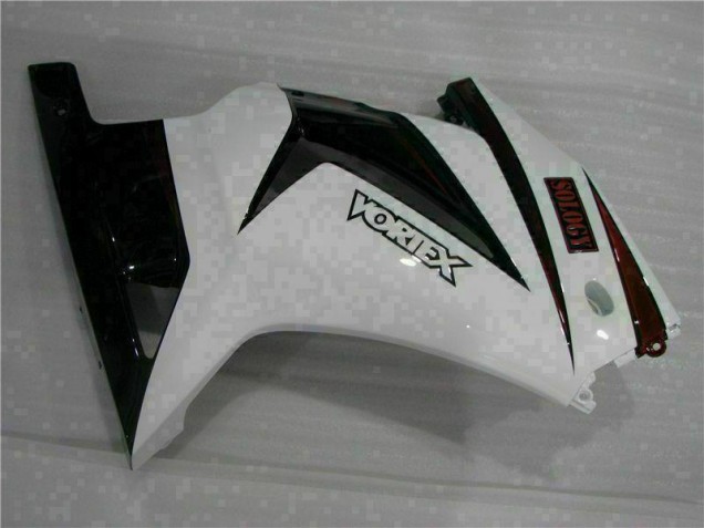 Blanc Noir 08-12 EX250 Carénage Moto Blanc Noir 08-12 EX250 Carénage Moto