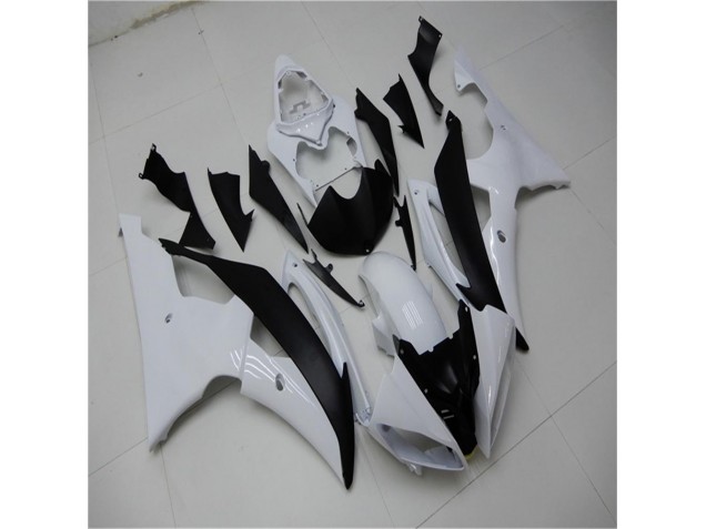 Blanc Noir 08-16 YZF R6 Carénages Moto & Carrosserie Blanc Noir 08-16 YZF R6 Carénages Moto & Carrosserie