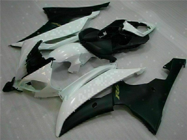 Blanc Noir 08-16 YZF R6 Carénages Moto Blanc Noir 08-16 YZF R6 Carénages Moto