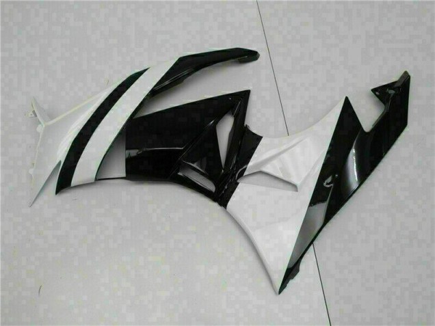 Blanc Noir 09-12 ZX6R Carénage Moto Blanc Noir 09-12 ZX6R Carénage Moto