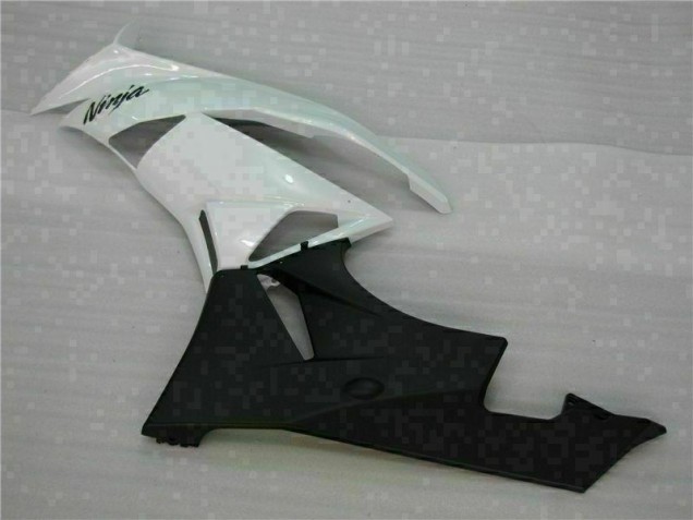 Blanc Noir 09-12 ZX6R Carénages Moto Blanc Noir 09-12 ZX6R Carénages Moto