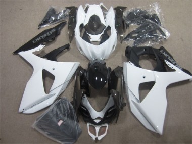 Blanc Noir 09-16 GSXR 1000 Kit Carénages Motos Complet
