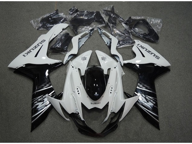 Blanc Noir 11-21 GSXR 750 Carénages Moto Blanc Noir 11-21 GSXR 750 Carénages Moto
