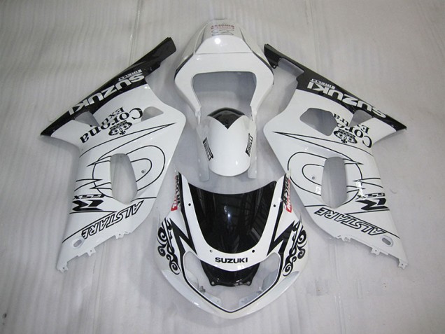 Blanc Noir Corona Extra 01-03 GSXR 600 Carénage Moto Blanc Noir Corona Extra 01-03 GSXR 600 Carénage Moto