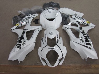 Blanc Noir Jordan 07-08 GSXR 1000 Carénage Moto