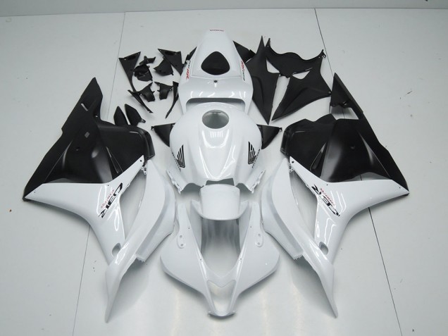 Blanc Noir Mat 09-12 CBR600RR Carénage Moto Blanc Noir Mat 09-12 CBR600RR Carénage Moto