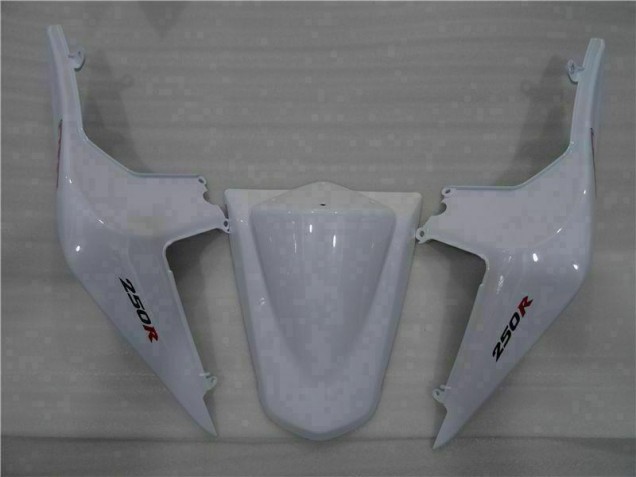 Blanc Noir Ninja 08-12 EX250 Carénage Moto Blanc Noir Ninja 08-12 EX250 Carénage Moto
