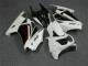 Blanc Noir Ninja 08-12 EX250 Carénages Moto Blanc Noir Ninja 08-12 EX250 Carénages Moto