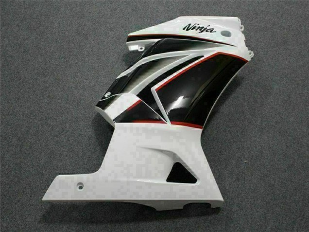 Blanc Noir Ninja 08-12 EX250 Carénages Moto Blanc Noir Ninja 08-12 EX250 Carénages Moto