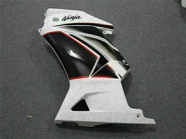 Blanc Noir Ninja 08-12 EX250 Carénages Moto Blanc Noir Ninja 08-12 EX250 Carénages Moto