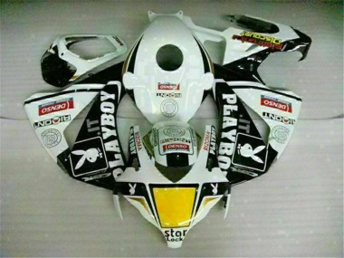 Blanc Noir Playboy 08-11 CBR1000RR Carénages Moto