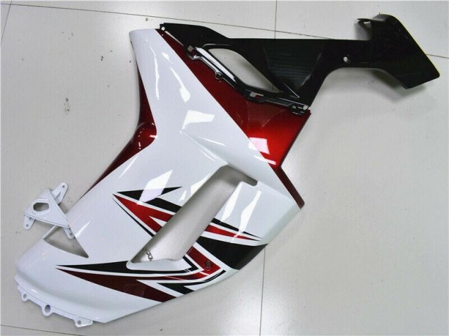 Blanc Noir Rouge 07-08 ZX6R Carénage Moto Blanc Noir Rouge 07-08 ZX6R Carénage Moto