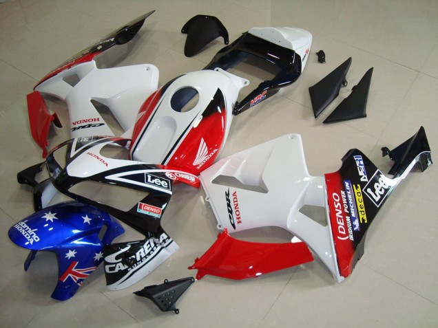 Blanc Noir Rouge Lee 03-04 CBR600RR Carénage Moto Blanc Noir Rouge Lee 03-04 CBR600RR Carénage Moto