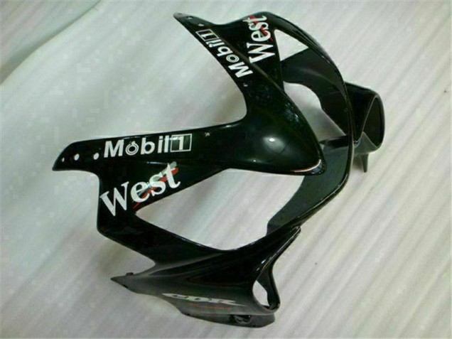 Blanc Noir West 01-03 CBR600 F4i Carénage Moto Blanc Noir West 01-03 CBR600 F4i Carénage Moto