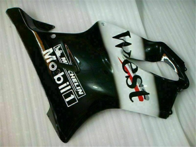 Blanc Noir West 01-03 CBR600 F4i Carénage Moto Blanc Noir West 01-03 CBR600 F4i Carénage Moto
