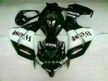 Blanc Noir West 08-11 CBR1000RR Carénage Moto