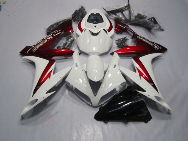 Blanc Rouge 04-05 CBR1000RR Carénages Moto Blanc Rouge 04-05 CBR1000RR Carénages Moto