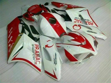 Blanc Rouge 04-05 CBR1000RR Kit Carénages Motos & Plastique