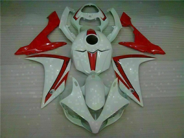 Blanc Rouge 07-08 YZF R1 Carénage Moto