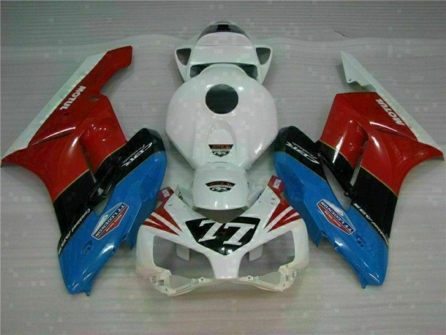 Blanc Rouge 77 04-05 CBR1000RR Carénage Moto Blanc Rouge 77 04-05 CBR1000RR Carénage Moto