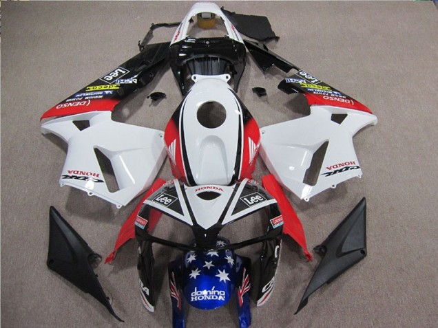 Blanc Rouge Bleu Lee 05-06 CBR600RR Carénage Moto Blanc Rouge Bleu Lee 05-06 CBR600RR Carénage Moto