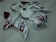 Blanc Rouge Flamme 04-06 YZF R1 Carénage Moto Blanc Rouge Flamme 04-06 YZF R1 Carénage Moto