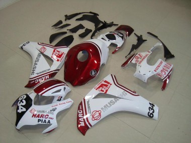 Blanc Rouge HARC Pro PIAA 634 08-11 CBR1000RR Carénage Moto