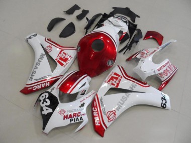 Blanc Rouge HARC Pro PIAA 634 08-11 CBR1000RR Carénages Moto