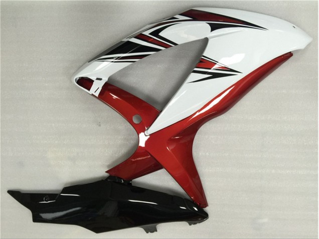 Blanc Rouge Noir 08-10 GSXR 600/750 Carénage Moto Blanc Rouge Noir 08-10 GSXR 600/750 Carénage Moto