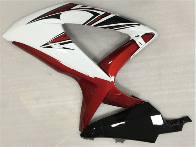 Blanc Rouge Noir 08-10 GSXR 600/750 Carénage Moto Blanc Rouge Noir 08-10 GSXR 600/750 Carénage Moto