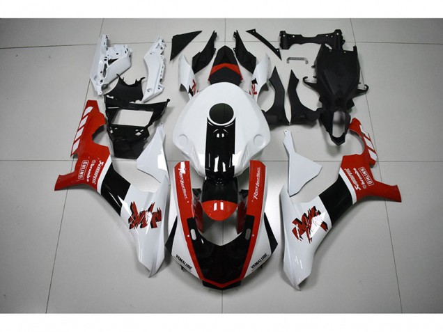 Blanc Rouge Noir 15-19 YZF R1 Carénage Moto Blanc Rouge Noir 15-19 YZF R1 Carénage Moto