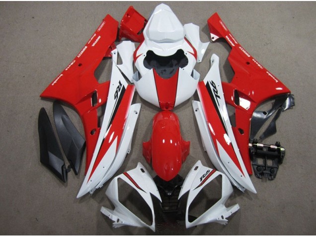 Blanc Rouge Noir Décalque 06-07 YZF R6 Carénage Moto Blanc Rouge Noir Décalque 06-07 YZF R6 Carénage Moto