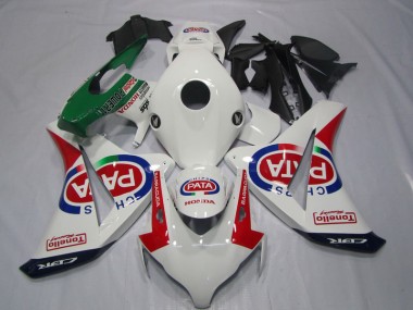 Blanc Rouge PATA 08-11 CBR1000RR Carénages Moto