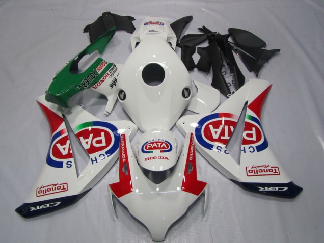 Blanc Rouge PATA 08-11 CBR1000RR Carénages Moto Blanc Rouge PATA 08-11 CBR1000RR Carénages Moto