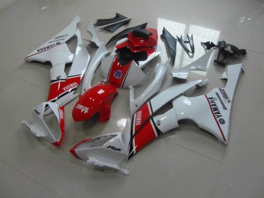 Blanc Rouge Style OEM 08-16 YZF R6 Carénage Moto