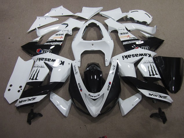 Blanc Touch4 Monster 06-07 ZX10R Carénage Moto Blanc Touch4 Monster 06-07 ZX10R Carénage Moto