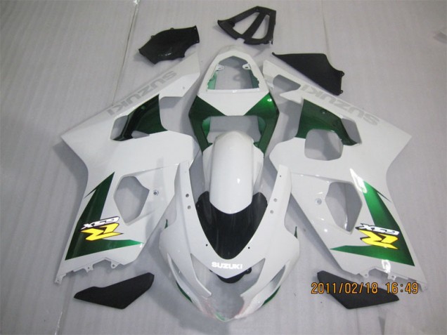Blanc Vert 04-05 GSXR 600 Carénage Moto