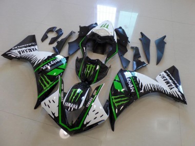 Blanc Vert Big Monster 12-14 YZF R1 Carénage Moto
