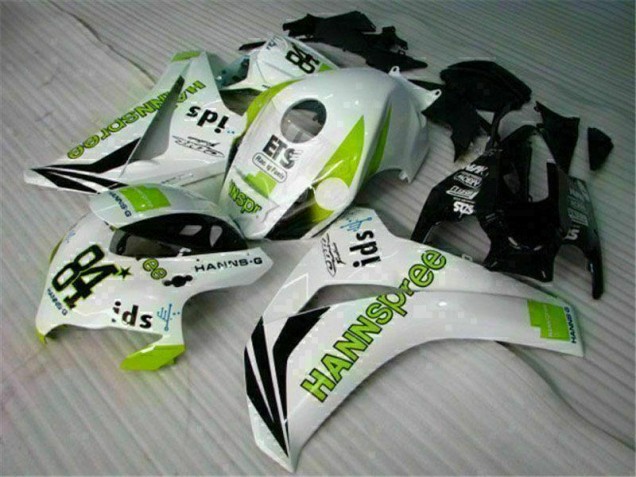 Blanc Vert Hannspree 84 08-11 CBR1000RR Carénage Moto Blanc Vert Hannspree 84 08-11 CBR1000RR Carénage Moto